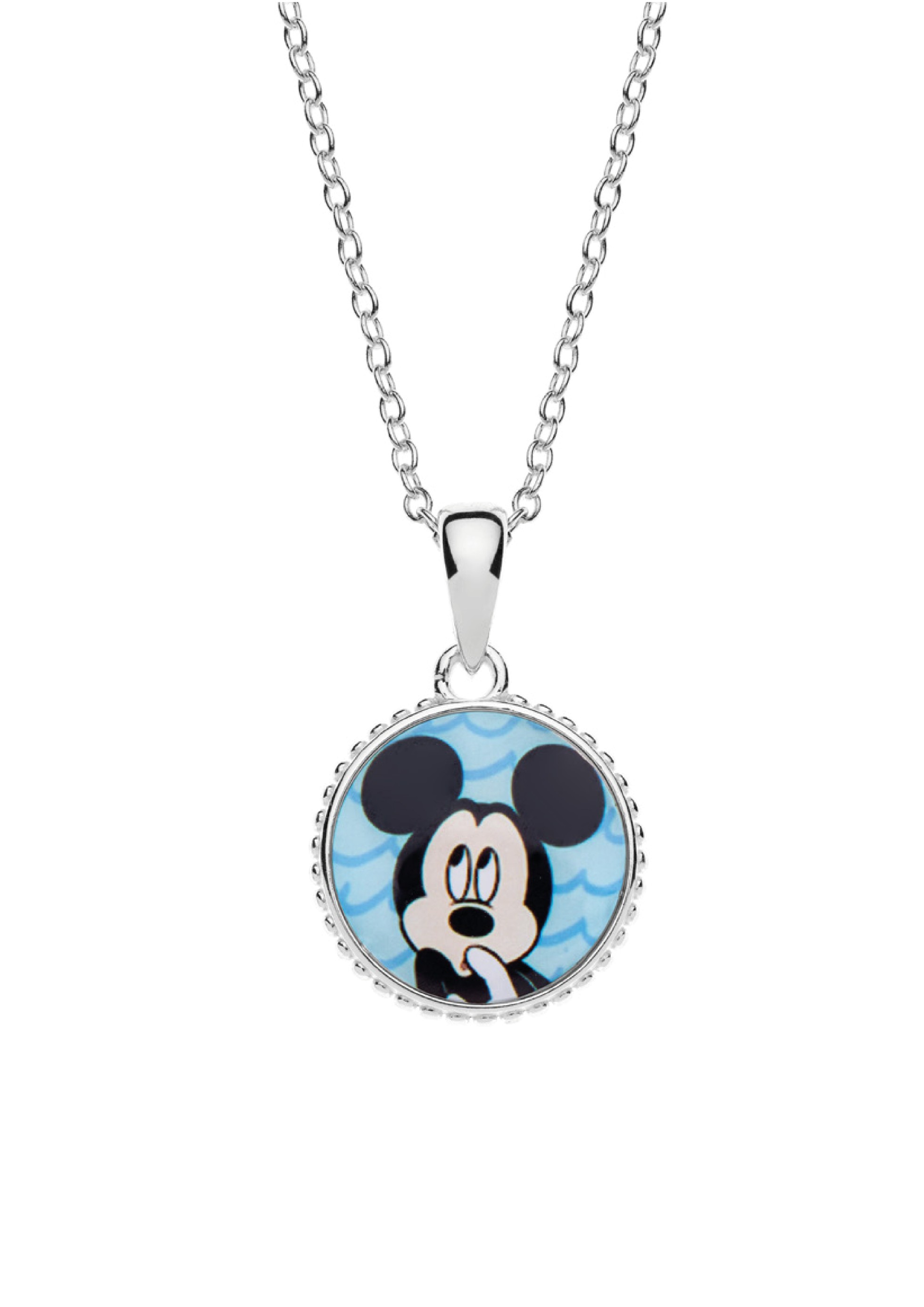 Disney Stříbrný náhrdelník Mickey Mouse CS00017SL-P.CS (řetízek, přívěsek).