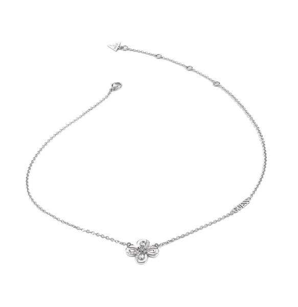 Guess Nádherný ocelový náhrdelník s květinou Amazing Blossom JUBN03057JWRHT/U.