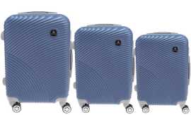Sada 3 kufrů skořepinových POAILOBO modrá