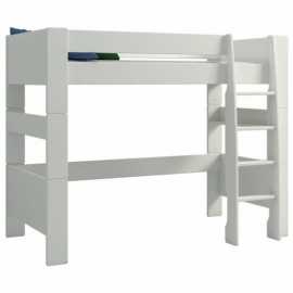 Sconto Patrová postel FOR KIDS 614 bílá, 90x200 cm Dětská patrová postel se schůdky je vyrobená z lakované MDF desky a má zaoblené hrany pro větší bezpečnost dětí.