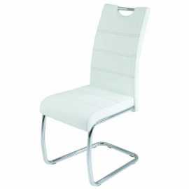 Sconto Jídelní židle FLORA S bílá, syntetická kůže Jídelní židle FLORA se pyšní elegantním designem jež se hodí především do moderně zařízených jídelen a kuchyní.