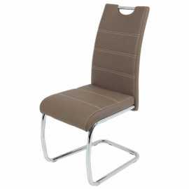 Sconto Jídelní židle FLORA S hnědá, syntetická kůže Jídelní židle FLORA se pyšní elegantním designem jež se hodí především do moderně zařízených jídelen a kuchyní.