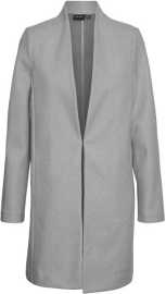 Vero Moda Dámský kabát VMDAFNE Regular Fit 10300265 Light Grey Melange M.