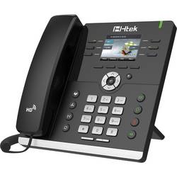 Šňůrový telefon, VoIP TipTel Htek UC923 handsfree, konektor na sluchátka barevný TFT/LCD černá.