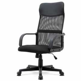 Sconto Kancelářská židle SAMUEL černá Nadčasová kancelářská židle SAMUEL v decentní černé barvě je vhodná nejen do kanceláří, ale například i do domácích pracoven.