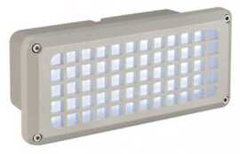 VÝPRODEJ Venkovní svítidlo BRICK MESH LED stříbrnošedá 4W 330lm 5700K - BIG WHITE (SLV).