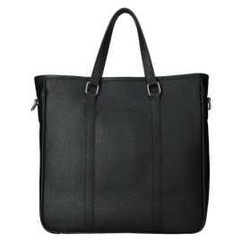 Kožená taška na notebook Facebag Neapol - černá.
