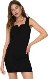 Jacqueline de Yong Dámské šaty JDYMEKKO Regular Fit 15309546 Black S.