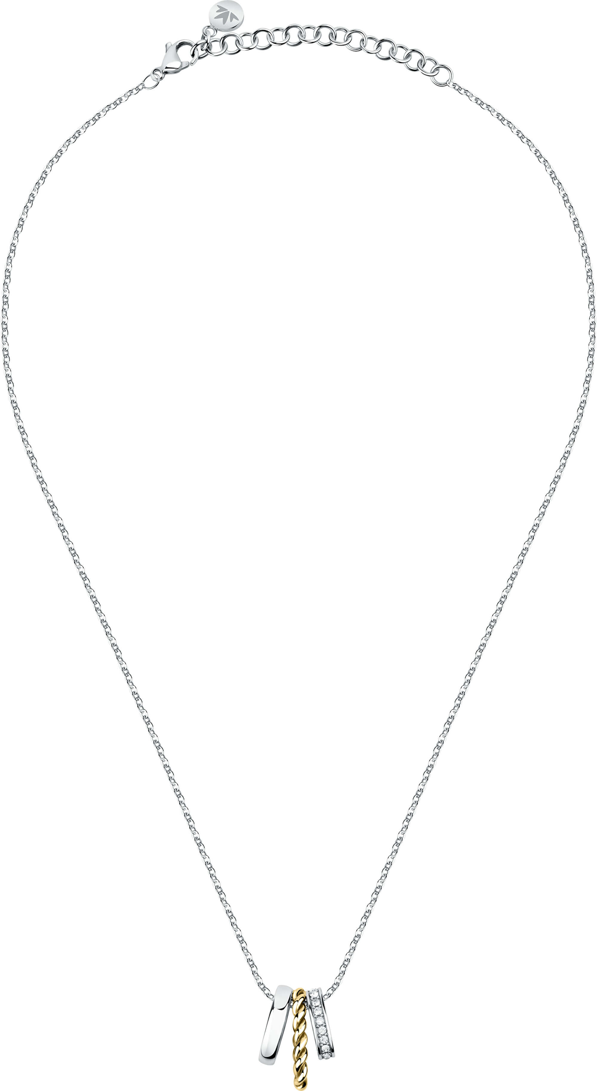 Morellato Moderní ocelový náhrdelník Insieme SAKM76 (řetízek, přívěsek).