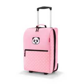 Reisenthel Trolley XS Kids Panda Dots Pink Roztomilý, avšak plně funkční kufřík je ideálním dárkem pro malé cestovatele.